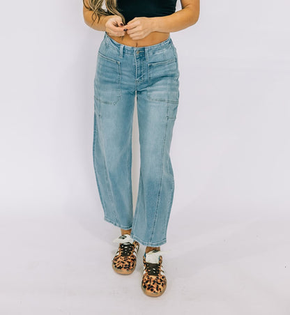 Flying Monkey Stretchy Barrel Jeans