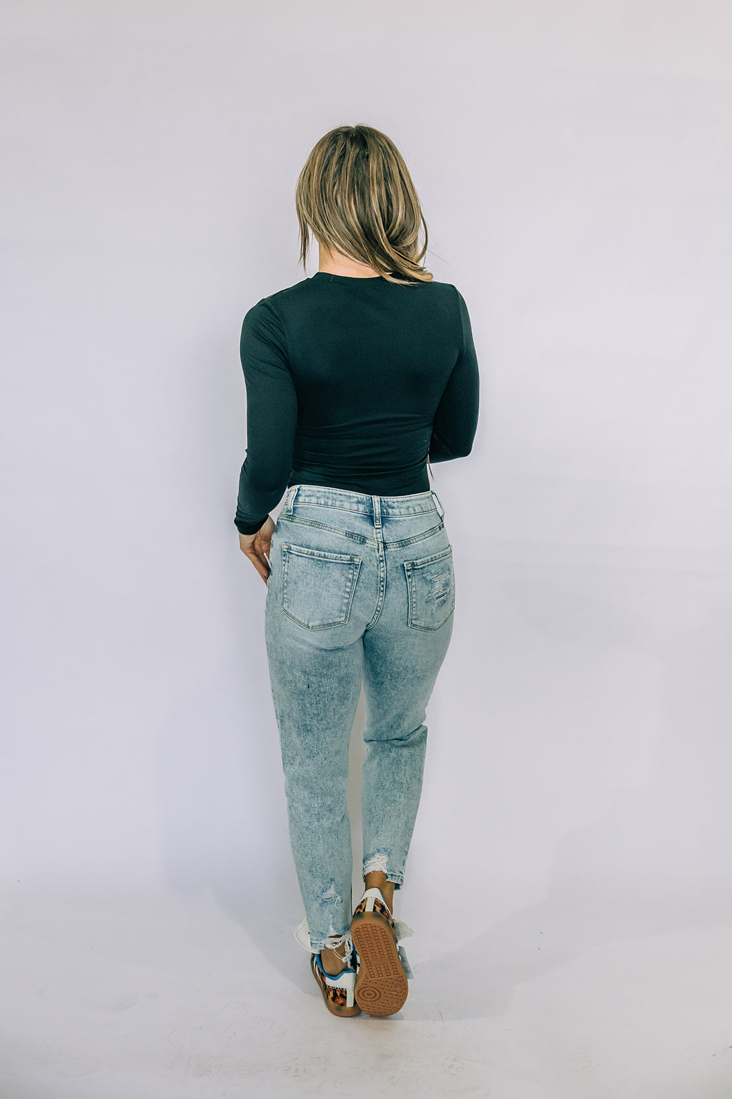 Kancan Straight Leg Mom Jeans