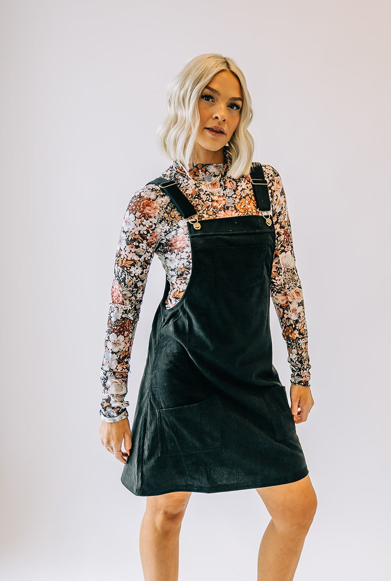 Evie Corduroy Jumper Dress