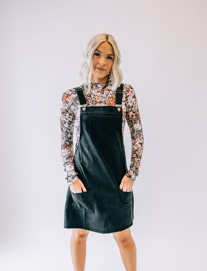 Evie Corduroy Jumper Dress