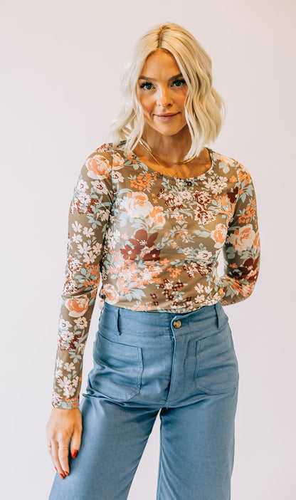 Cody Sheer Floral Top