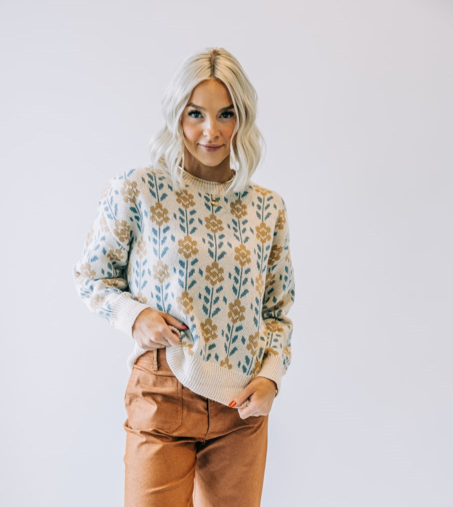 Collins Floral Sweater