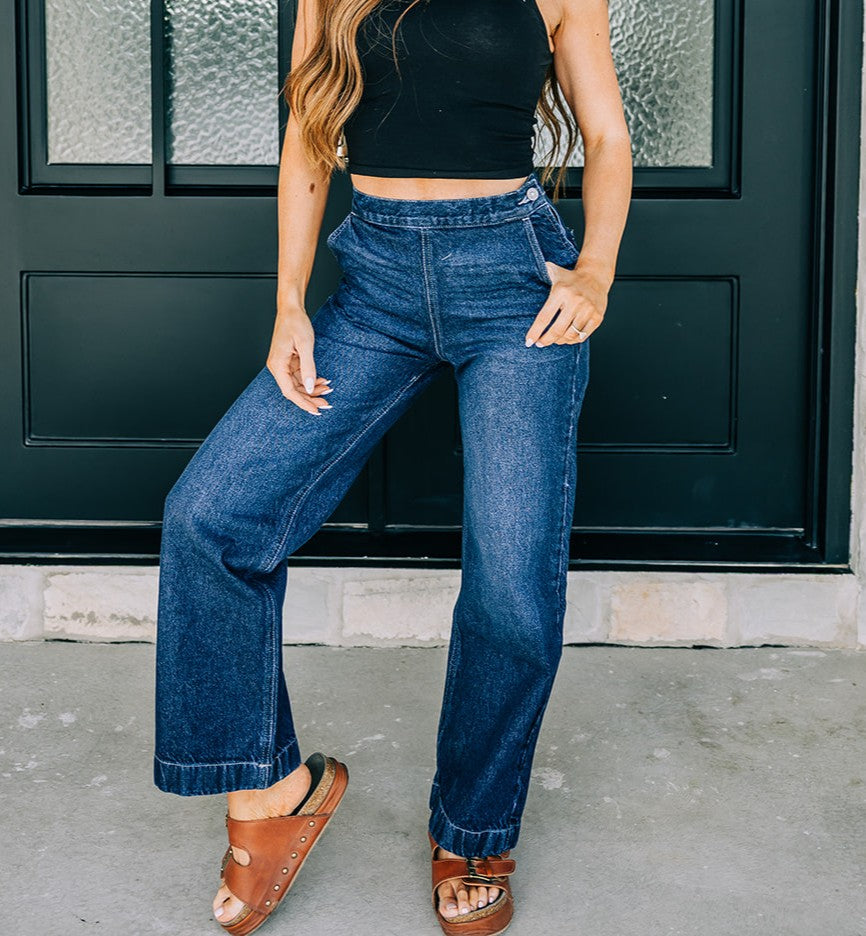 Kancan Side-Zip Denim