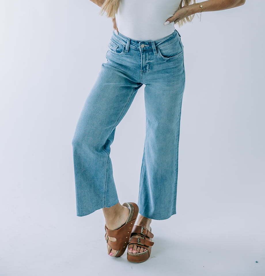 Vervet Wide-Leg Crop Denim