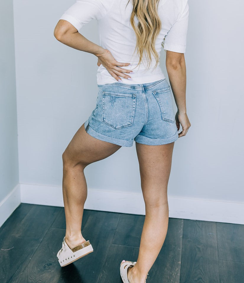 Vervet Cuffed Denim Shorts