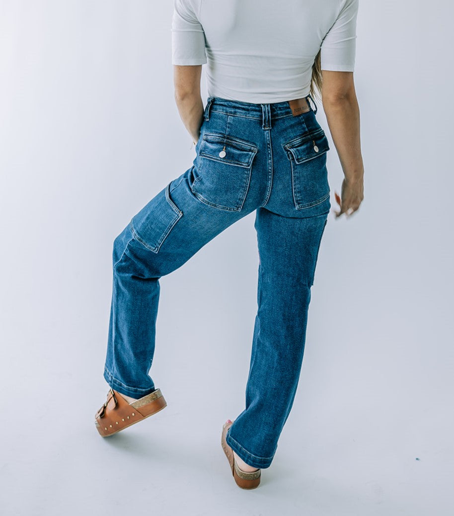 Judy Blue High Waist Cargo Denim