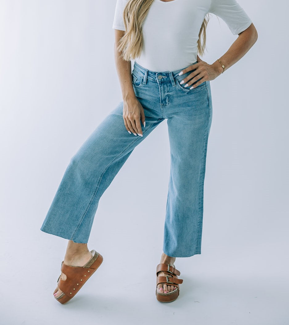 Vervet Wide-Leg Crop Denim