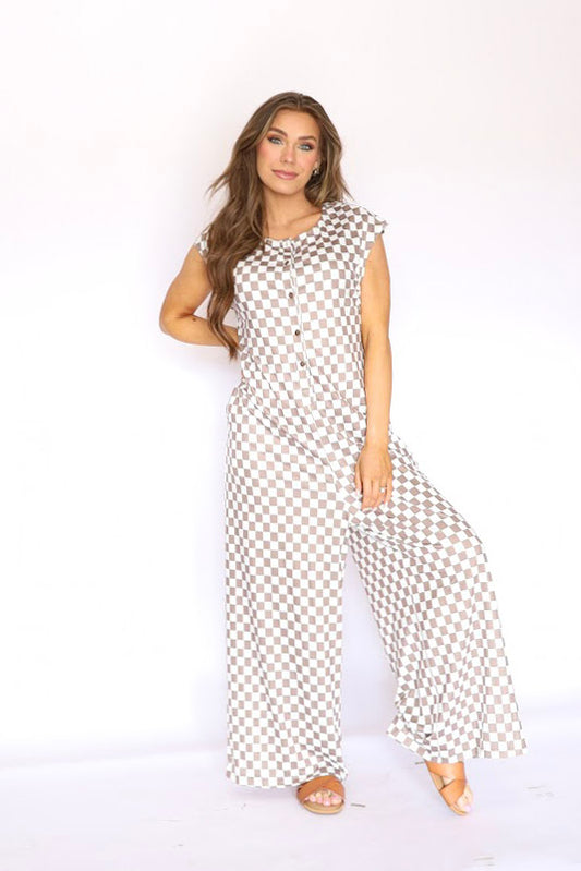 Taylor Checkered Romper