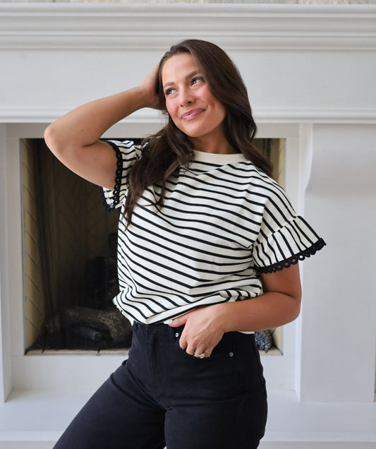 Lindsey Scalloped Top