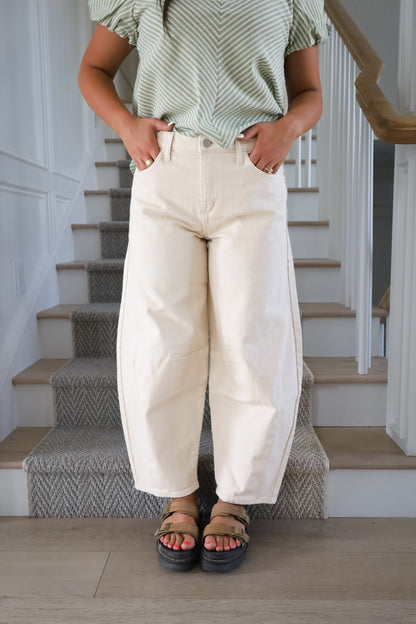Kancan Barrel Stretch Tan Denim