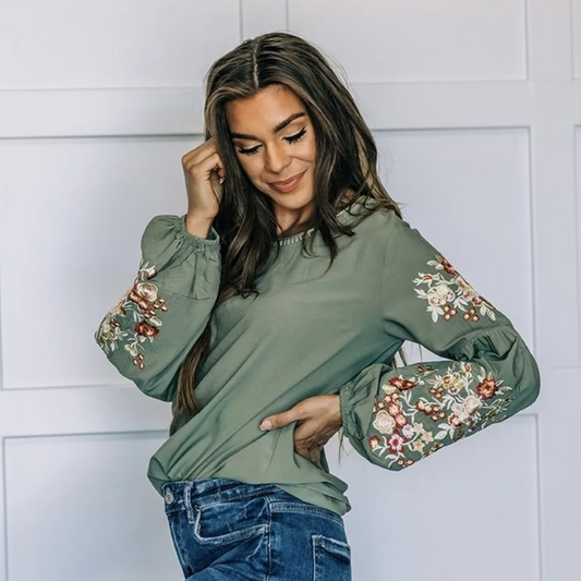 Cora Embroidered Top