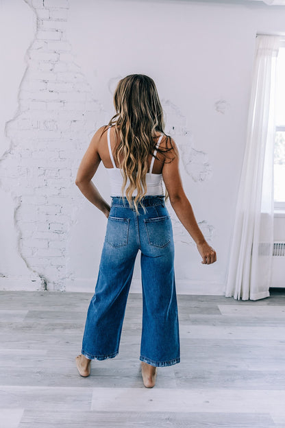 Kancan High-Rise Wide-Leg Denim