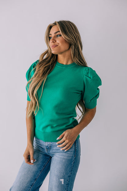 Lyssa Puff-Sleeve Top