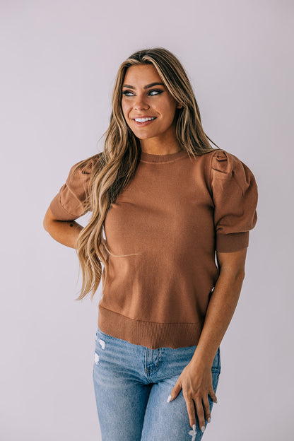 Lyssa Puff-Sleeve Top