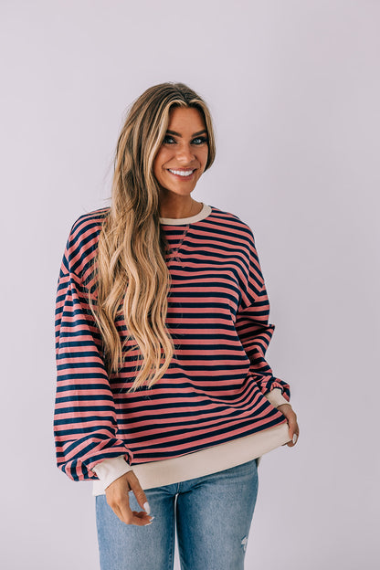 Kenzie Striped Sweatshirt