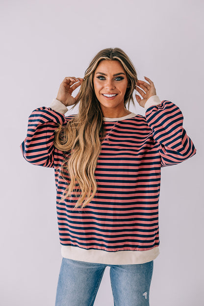 Kenzie Striped Sweatshirt