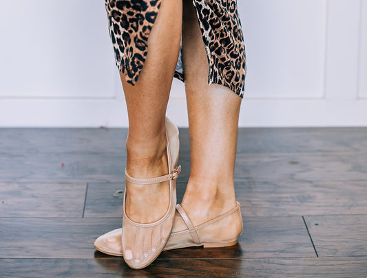 Camel Mesh Flats