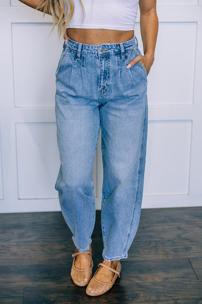 Kancan High-Rise Barrel Jeans