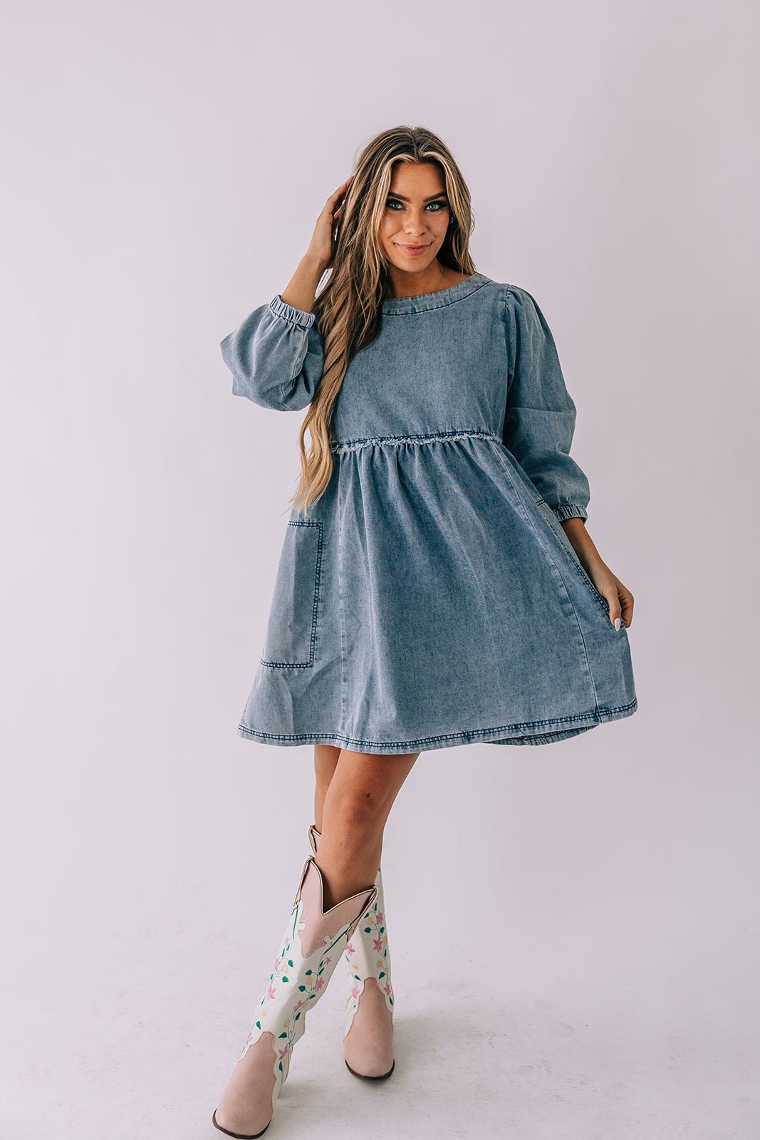 Carter Denim Dress Copper Lane Clothing Carter Denim Dress Copper Lane Clothing
